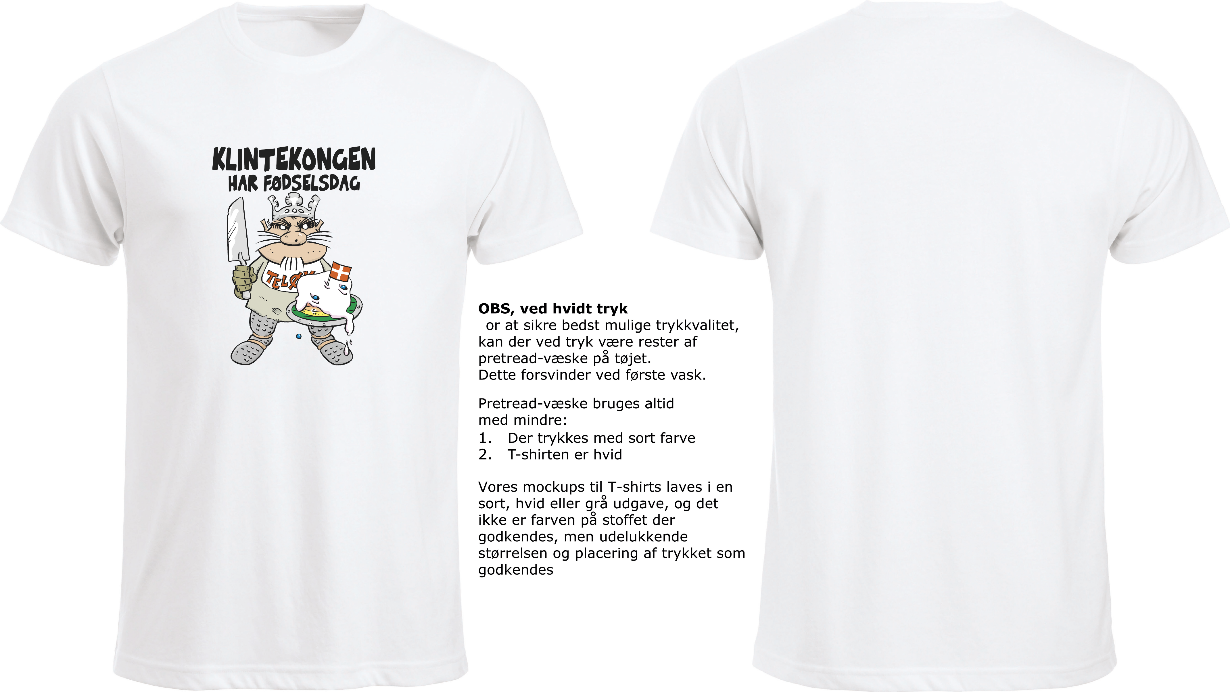 med tryk - design din egen t-shirt LaserTryk.dk A/S